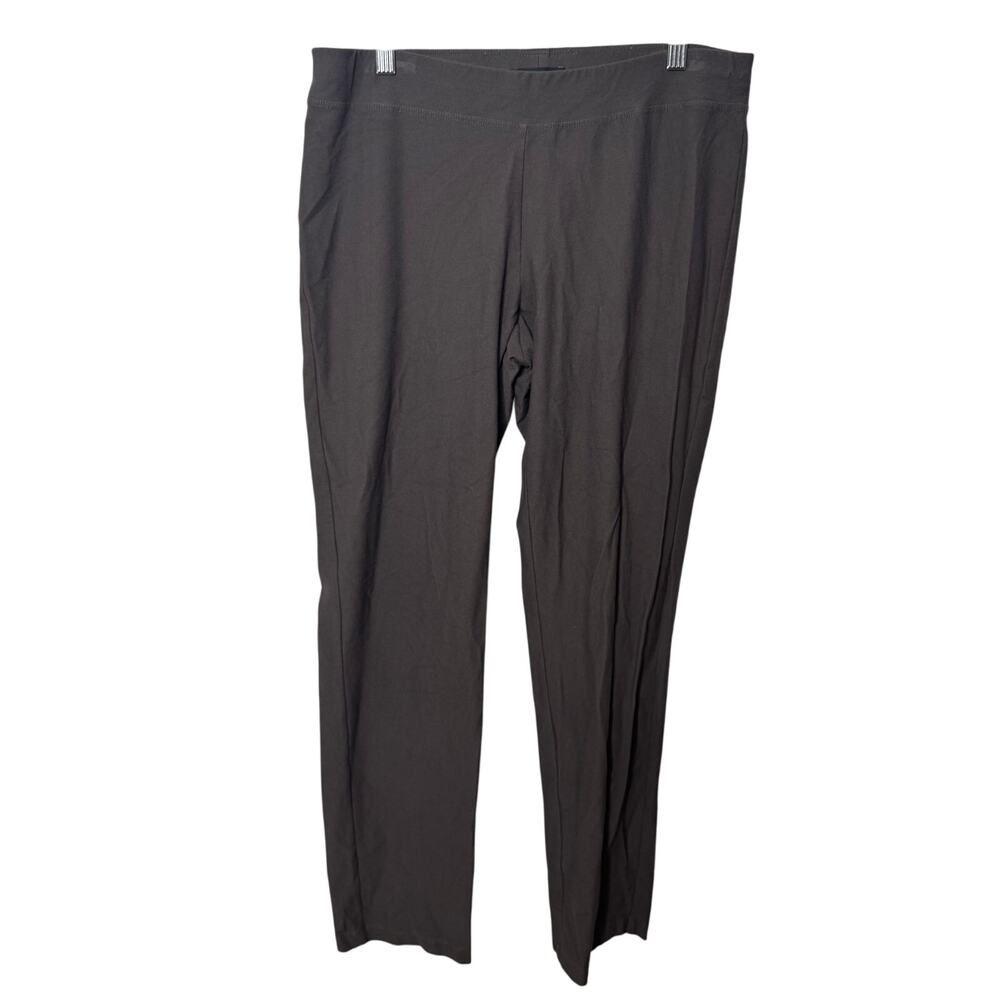 Eileen Fisher Brown Slim Leg Pants Viscose Nylon Spandex Size‎ S Petite Office